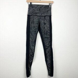 LULULEMON Wunder Under Pant Luxtreme (Roll Down) Special Edition Palm tree print